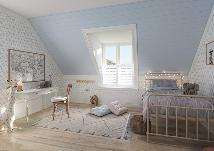 Bromley, True White - Cafe Style Plantation Shutter - Image 7
